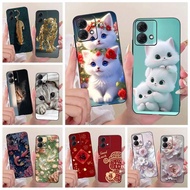 For Motorola Moto G84 Case Cute Cat Painted Cover Soft Silicone Case For Motorola Moto G54 Power Mot
