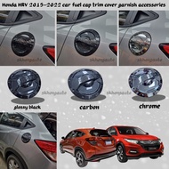 Honda HRV 2015-2022 car fuel cap trim cover carbon fiber garnish accessories skhongauto