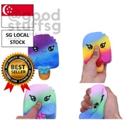 [SG FREE 🚚] Squishy Simulation Color Ice-cream Slow Rebound Color Ice-cream PU Fruit Toy