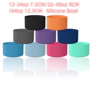 7.5cm/9cm/12.5cm Silicone Boot for 12-64oz Hexagon Texture Silicon Boot for Water Bottle Boot Anti-S