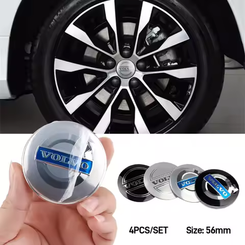 4pcs 55mm Car Original Wheel Center Cover Hub Cap Emblem Sticker For Volvo XC60 XC90 V40 V60 S60 V50