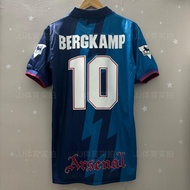 NEW British 95-96 Season Arsenal Away Retro Jersey Short-sleeved Blue Football Suit Bergkamp Footbal