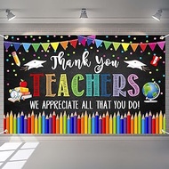 Thanks You Teachers Backdrop Teachers Appreciation Week Background Teacher's Day School Classroom Bu