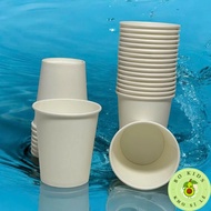 Set of 50 premium 150ml 5oz paper cups, disposable paper cups, lidless drinking cups, office coffee 