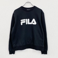 FILA 運動衫/運動鞋，黑色，XL 碼，古著
