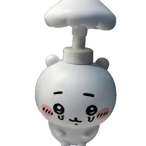 Chiikawa Mushroom Sanitizer Bottle Kawaii Hand Soap Dispenser Korean Cartoon Anime Friend Decor Bath