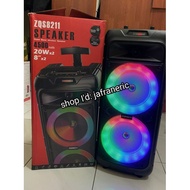 [EXTRA BASS] ZQS-8211 boom bass LED Wireless Speaker with free Microphone