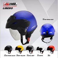 (New 2024) X-Dot G118 Libero Plain Helmet Motorcycle Half Cut Helmet 1/2 Steng Separuh Lightweight &