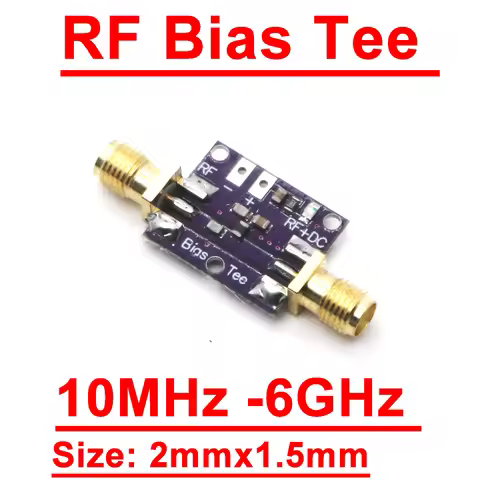 10MHz -6GHz Bias Tee RF Biaser BiasTee DC blocker Coaxial feed for HAM radio RTL SDR LNA Low Noise p