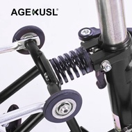 AGEKUSL Bicycle Shock Absorber Spring Bike Rear Suspension For Brompton Folding Bicycle
