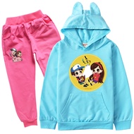 Gravity Falls Girls Hooded Sweater Set Boys Jogger Hoodie 8712 Spring Cartoon Fashion Sweatshirt + Pants Kids Clothing Set