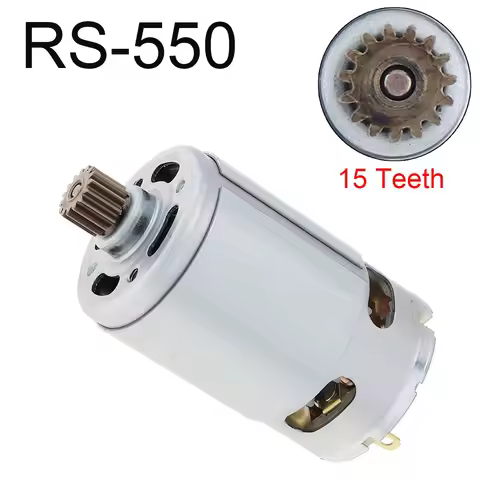RS550 15 Teeth DC Motor High Speed RS 550 Micro Motor for Cordless Drill Electric Saw Screwdriver 12