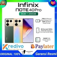 Infinix Note 40 Pro 5G 8/256GB - Up to 16GB Extended RAM - Helio G99 Gaming - 6.78" FHD+ 3D Curved Amoled - Garansi Resmi ✓
