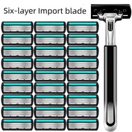 shaver man shaver [Use 2 Years] 6-Layer Razor Razor Manual Six-Blade Men's Razor Razor Razor Importe