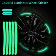 Warmwing 10/20/40 Car Wheel Hub Sticker Reflective Stripe Night Safety Driving Sticker Decal For Car Motorcycle Auto Exterior Accessories SG