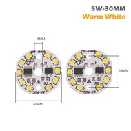 tantuoye 2pcs DIY หลอดไฟ LED SMD 15W 12W 9W 7W 5W 3W Light Chip AC220V input Smart IC LED Bean สำหรับหลอดไฟสีขาว WARM White