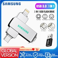 SAMSUNG USB Flash Drive 1TB 2TB OTG Thumb Drive Pendrive 512GB USB Stick for iPhone iPad/Lightning A