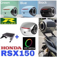 Combo Set Monorack RAPIDO Honda RSX150  + Top Box Alien ABS Tail Box Siput 35L + LED Lighting Access