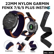 NYLON 22mm Strap Garmin Fenix 8 47mm / E / 7 / 6 / 5 Plus Pro
