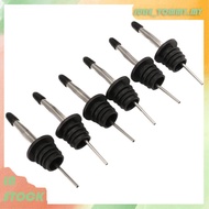 [99MY]6Pcs Stainless Steel Pourers,Speed Pourer, Liquor Bottle Pourers and Vinegar Tapered Stopper S