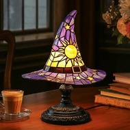 Sunsing Gothic Witch Hat Night Light Light Gothic สำหรับ Nightstand สำหรับห้องนอนห้องนั่งเล่นตกแต่ง
