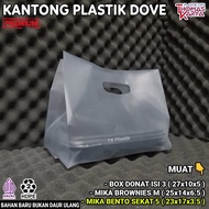 Retail Dove Plastic Bag 27x30 fits Mika Bento 5 Compartments 23x17x4 Mika Brownies/ M 25x14x6.5