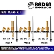 REPAIR KIT PACKAGE SET PE 24 26 28 30 MAIN JET CARBURETOR PE24 PE26 PE28 PILOT JET NEEDLE SKEP 110 1