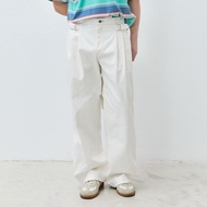 Hunter Studios - กางเกงขายาวเอวสูงทรงหลวม รุ่นBaggy Jeans ผ้าDenim