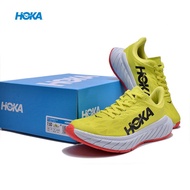 HOKA ONE ONE CARBON X2 Fluorescent yellow black Shock Absorption Low Sports Running shoes SW8I