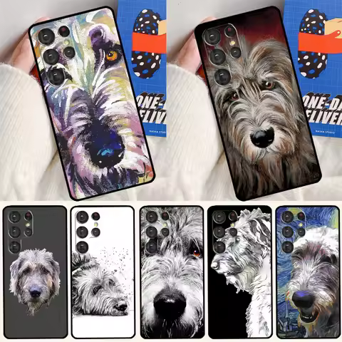 Irish Wolfhound Dog Soft Case For Samsung Galaxy S24 Ultra S9 S10 S20 S22 S23 Plus S21 FE S25 Ultra