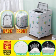 【TOP LOADED】Dust Proof Washing Machine Sunscreen Cover Waterproof Washer Protective Cover For Front Load Washer Dryer