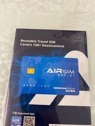 內含$100儲值額  AIRSIM 無國界漫遊上網SIM卡 全世界可用 日本 中國 美國 歐洲 英國 電話卡 新加坡 馬來西亞 泰國 全球通用