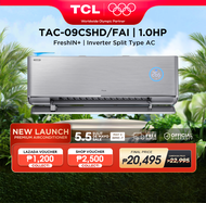 TCL FAI Series CoolPro | FreshIN+ Inverter Split-type Air Conditioner - 1.0/1.5 HP Aircon (White)