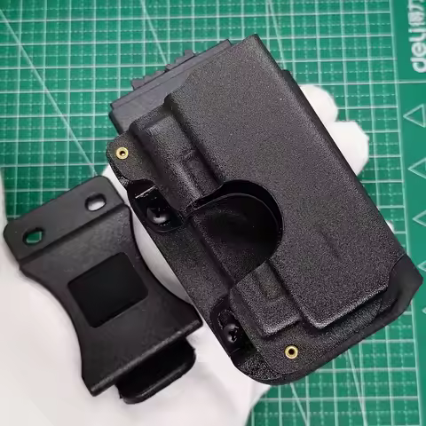 1 Piece Kydex Sheath Scabbard Holster K-Sheath Tactical Case with Flat Bit Driver Holder for Leather