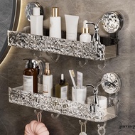 Bathroom Shampoo Storage Shelves One Layer Plastic Rack Shower Rack