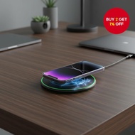 Wireless Fast Charger 30W Compatible With iPhone, Samsung, Huawei  Pengecas Tanpa Wayar Cepat 30W Se