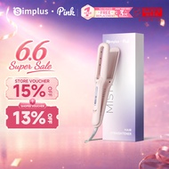 [NEW] Simplus Pink | Cold Mist Hair Straightener Iron | 80 Million Negative Ions | 2-in-1 Styling & 