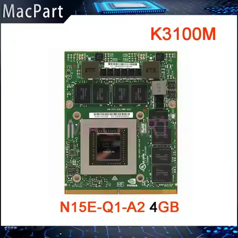 Quadro K3100 K3100M GDDR5 4GB N15E-Q1-A2 Graphics Video Card With X bracket For Apple iMac A1312 27 