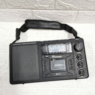 MASONIC MS 111 RADIO AM FM TV SW 1-9 12 BAND WORLD RECEIVER CASSETTE PLAYER ROTATING OLD SCHOOL CASS