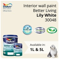 Dulux Interior Wall Paint - Lily White (30048) (Better Living) - 1L / 5L