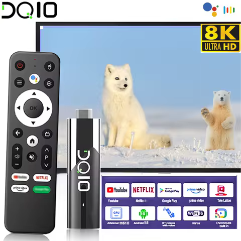 Smart TV Stick Android13.0 Allwinner H618 BT5.0 Google Voice 8k Wifi6 Youtube Family Home theater Me
