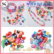 SK 50PCS 10mm Crafts Loose Beads Necklace Bracelet Beaded Blossom Polymer Clay Spacer Jewelry Making