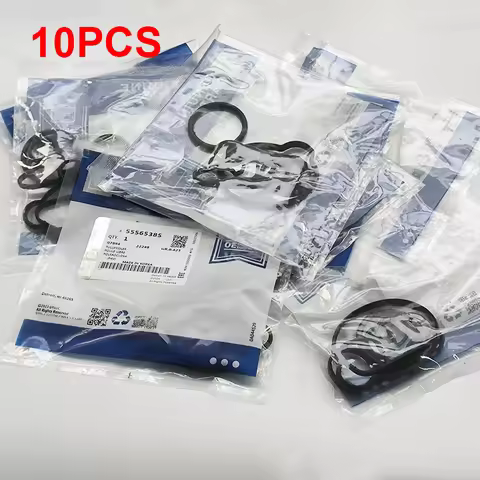10PCS Car Engine Oil Cooler Housing Gaskets Seal Set For Chevrolet Cruze Sonic Opel Astra J Trax Enc