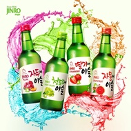 Jinro Korean Soju - 10  Bottles x 360ml (Grapefruit Strawberry Plum Chamisul Original)