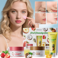 1Set FFruit Facial Cleansing Care Set (40g+50ml+40g), Purifies And Brightens The Skin, Gently Evens 