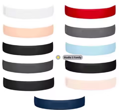 Full colors Top Plastic Headband For Beats Studio 3 Headphone Repair parts under beam rubber Origina