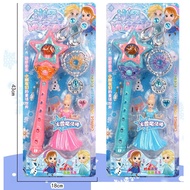 Kids Magic Wand Crown Headband Princess Kids Ballara Little Music Glow Stick