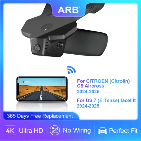 For DS7 E-Tense & Citroen C5 Aircross 2024-2025 Vehicle Camera, ARB Original Fit 4K Dashcam with WIF