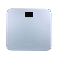 Household Electronic Scale Round Angle LED Display Tempered Glass Brushed Body Scale Weight Scale