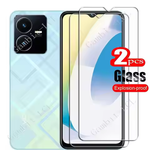 For Vivo Y22 Global Tempered Glass Protective ON VivoY22 Y 22 Y22S V2207 6.55Inch Screen Protector S